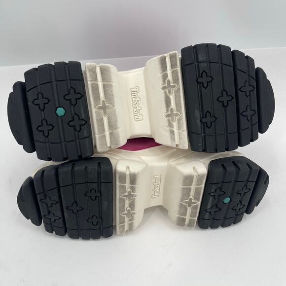 TIMBERLAND Adley Way Boot Sandals Size 5.5 Peep Toe Very Berry Hiking Outdoor - Picture 3 of 11